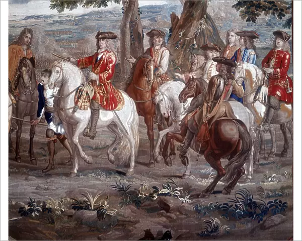 John Churchill, Duke of Marlborough (1650-1722) English soldier, at Battle of Blenheim, 1704