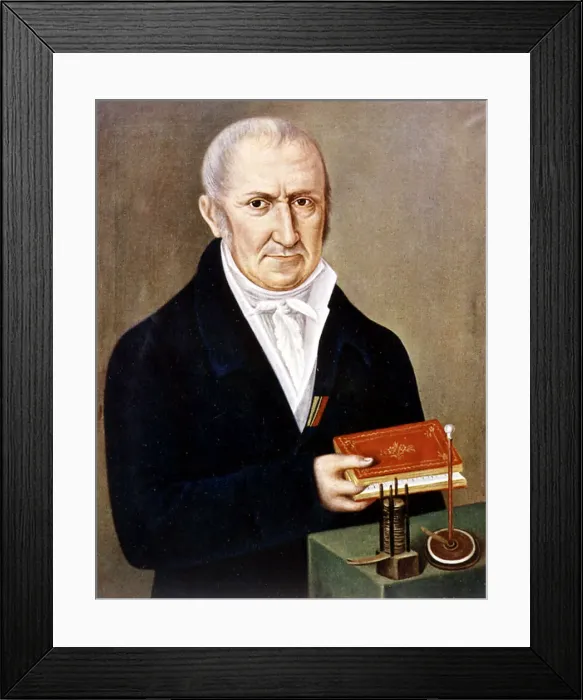 Framed Print : Alessandro Volta (1745-1827) Italian physicist Framed Print : Alessandro Volta (1745-1827) Italian physicist