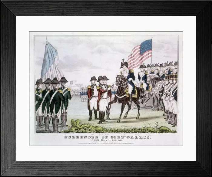 Framed Print : Surrender of Cornwallis, Yorktown, Virginia, 1781 Framed Print : Surrender of Cornwallis, Yorktown, Virginia, 1781