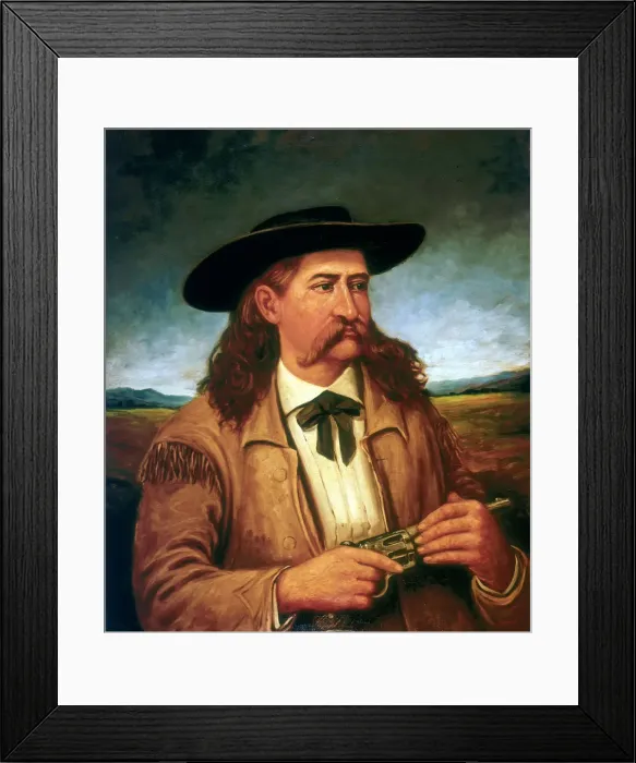 Framed Print : James Butler Wild Bill Hickock (1837-1876), American scout and lawman, 1874. Artist: Henry H Cross Framed Print : James Butler Wild Bill Hickock (1837-1876), American scout and lawman, 1874. Artist: Henry H Cross