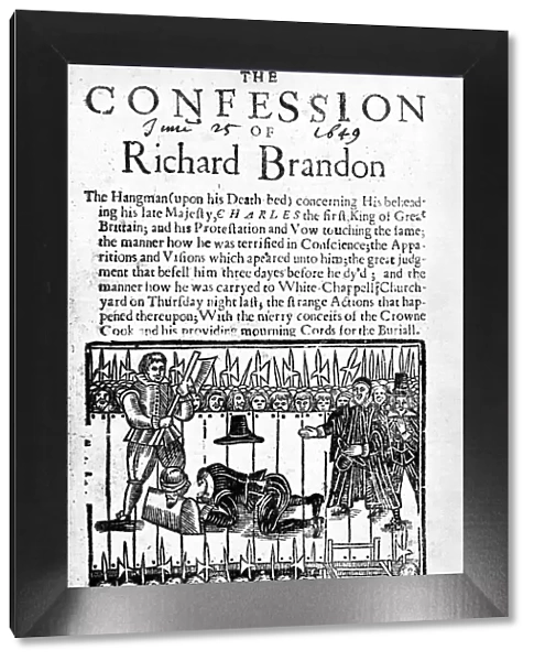 The Confession of Richard Brandon, 1649