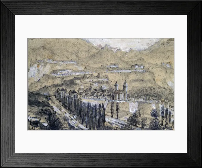 Framed Print : Landscape, 1844-1924. Artist: Anatole France Framed Print : Landscape, 1844-1924. Artist: Anatole France