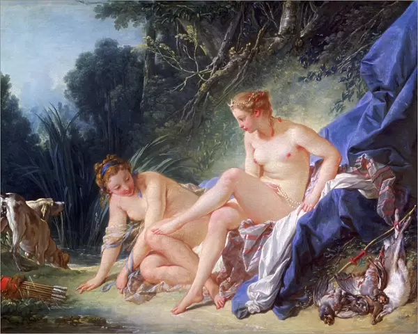 Diana Getting out of Her Bath, 1742. Artist: Francois Boucher