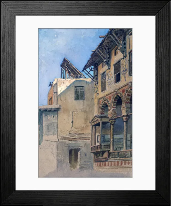 Framed Print : House of Memlook Radnau Bey, Cairo, 1870. Artist: Frank Dillon Framed Print : House of Memlook Radnau Bey, Cairo, 1870. Artist: Frank Dillon