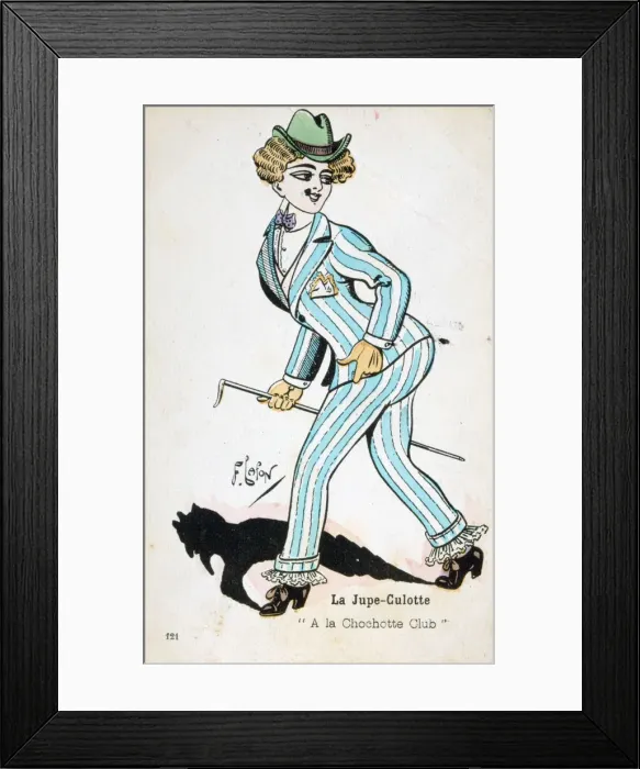 Framed Print : The Divided Skirt, 20th century. Artist: Francois Lafon Framed Print : The Divided Skirt, 20th century. Artist: Francois Lafon