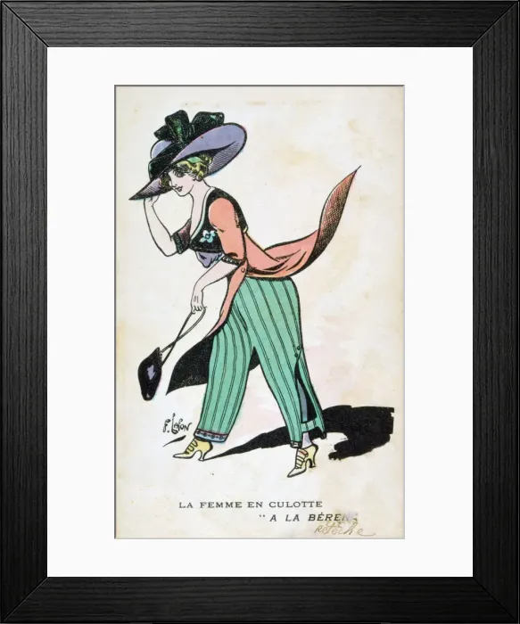 Framed Print : The Woman in Breeches, 20th century. Artist: Francois Lafon Framed Print : The Woman in Breeches, 20th century. Artist: Francois Lafon