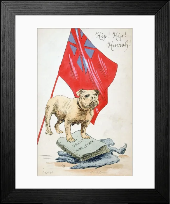 Framed Print : The Right Precedes the Force, French WWI postcard, 1914-1918 Framed Print : The Right Precedes the Force, French WWI postcard, 1914-1918