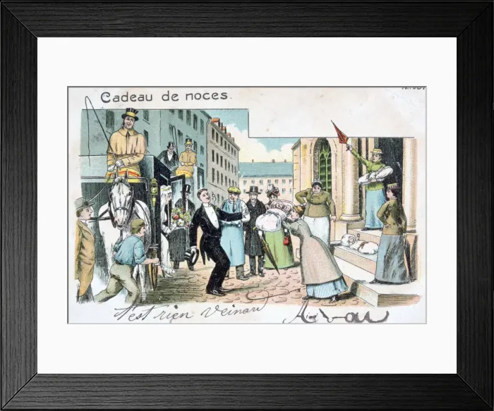 Framed Print : Wedding Gift, c1900 Framed Print : Wedding Gift, c1900