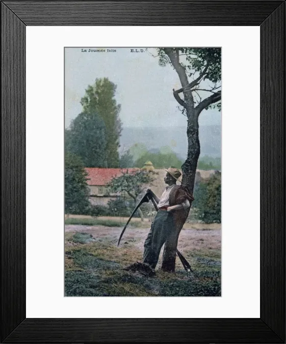 Framed Print : The Days End, c1900 Framed Print : The Days End, c1900