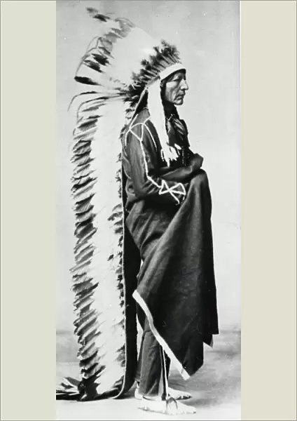Standing Bear, Chief of the Dakota Sioux, North American Plains Indians, c1885-c1890