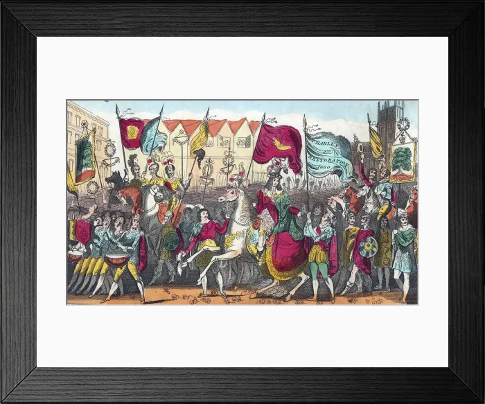 Framed Print : Charles II (1630-1685), King of Great Britain and Ireland from 1660 Framed Print : Charles II (1630-1685), King of Great Britain and Ireland from 1660
