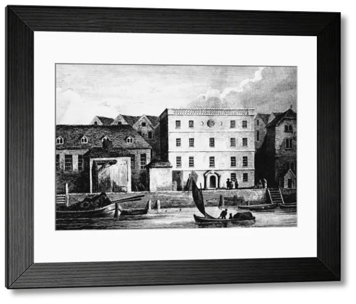 Framed Print : Headquarters of the Hanse Merchants or Esterlings in London, 1667 Framed Print : Headquarters of the Hanse Merchants or Esterlings in London, 1667