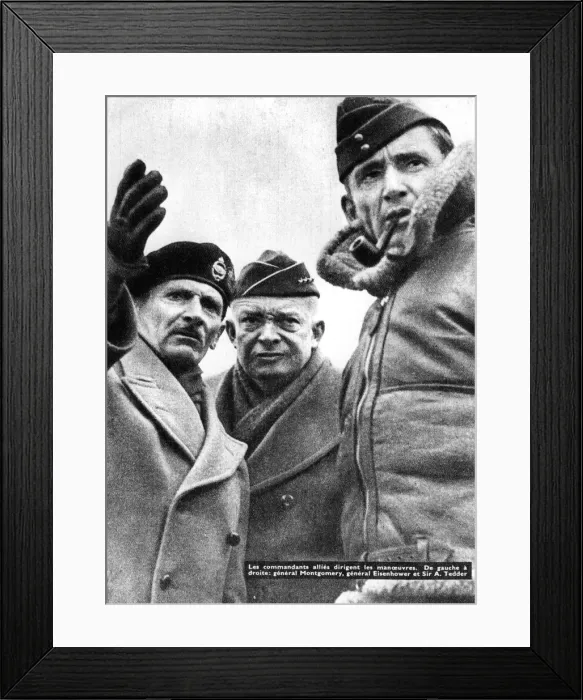Framed Print : Allied commanders in France, 1944 Framed Print : Allied commanders in France, 1944