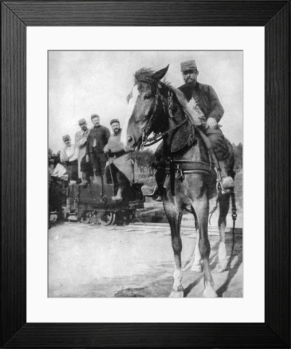 Framed Print : Transport at the Forest of Argonne, France, 1915 Framed Print : Transport at the Forest of Argonne, France, 1915