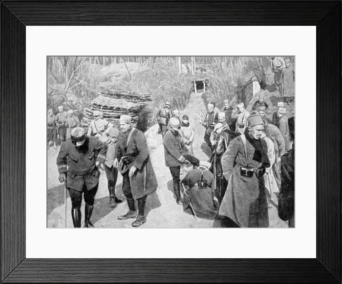 Framed Print : French colonial soldiers in Picardy, France, World War I, 1915 Framed Print : French colonial soldiers in Picardy, France, World War I, 1915