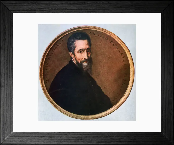 Framed Print : Michelangelo Buonarroti, Italian Renaissance artist, (1941) Framed Print : Michelangelo Buonarroti, Italian Renaissance artist, (1941)