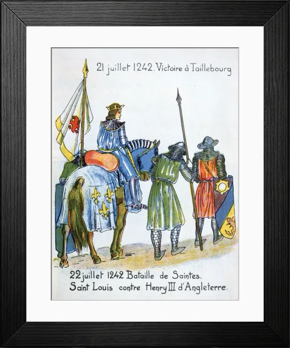 Framed Print : Battles of Taillebourg and Saintes, France, 21 and 22 July 1242, (20th century) Framed Print : Battles of Taillebourg and Saintes, France, 21 and 22 July 1242, (20th century)