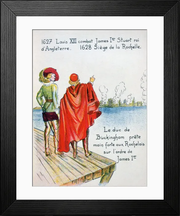 Framed Print : The Siege of La Rochelle, 1628 (20th century) Framed Print : The Siege of La Rochelle, 1628 (20th century)