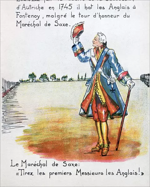 Marshal Maurice de Saxe, Battle of Fontenoy, 11 May 1745 (20th century)