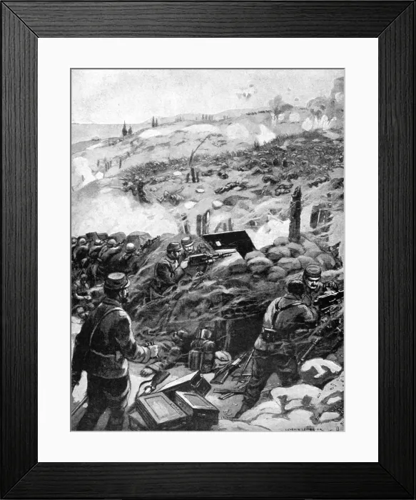Framed Print : Combat in the Dardanelles, Achi Baba, 1915 Framed Print : Combat in the Dardanelles, Achi Baba, 1915