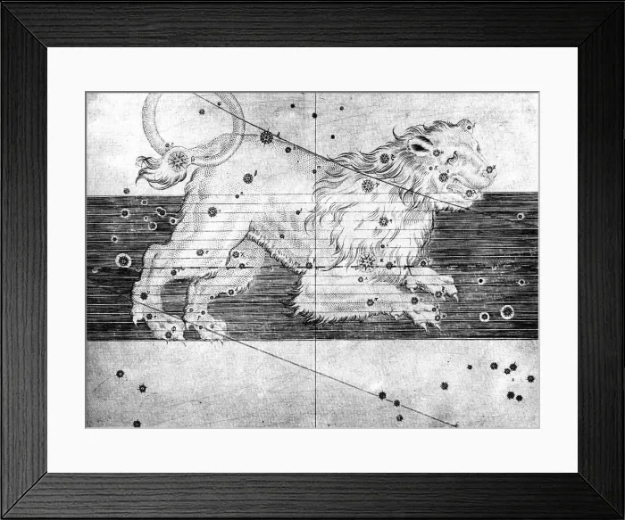 Framed Print : Constellation of Leo, 1723 Framed Print : Constellation of Leo, 1723