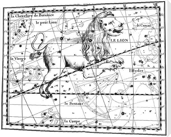 Constellation of Leo, 1775. Artist: Jean Fortin