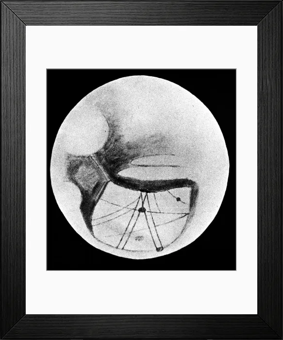 Framed Print : Martian double canals Phison and Euphrates as observed on 18 November 1894 Framed Print : Martian double canals Phison and Euphrates as observed on 18 November 1894