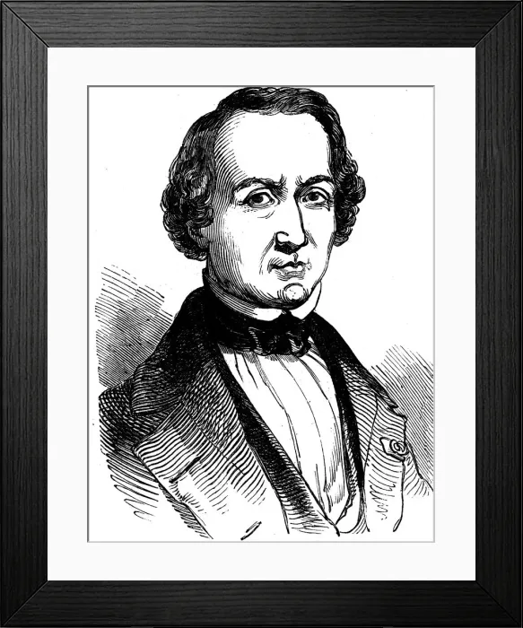 Framed Print : UJJ Leverrier, French astronomer who calculated the position of planet Neptune in 1846 (1847) Framed Print : UJJ Leverrier, French astronomer who calculated the position of planet Neptune in 1846 (1847)