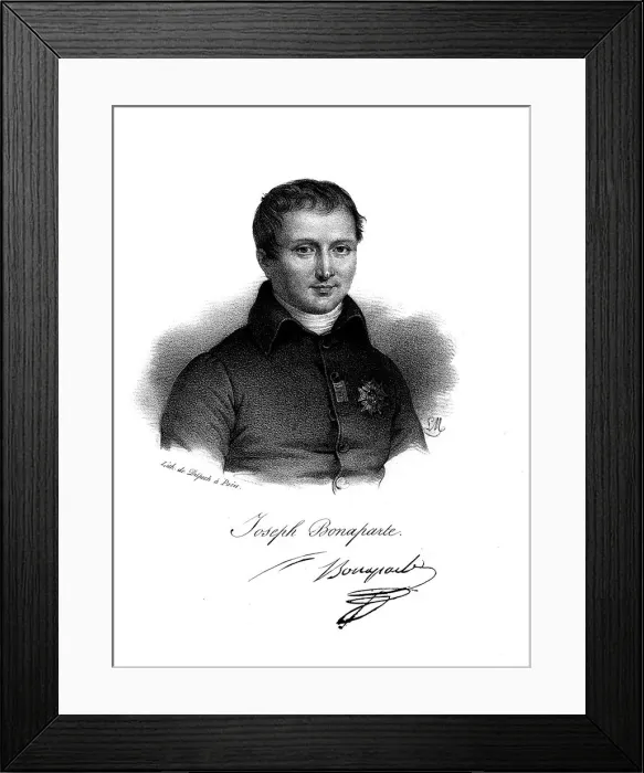 Framed Print : Joseph Bonaparte (1768-1844) c1830. Artist: Delpech Framed Print : Joseph Bonaparte (1768-1844) c1830. Artist: Delpech