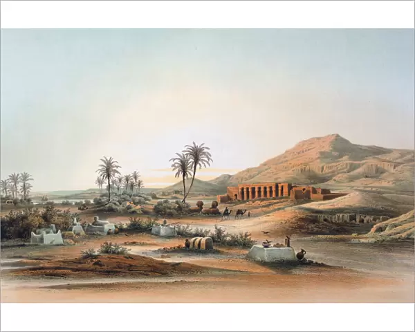 Temple of Seti I at Qurnah, Egypt, 19th century. Artist: E Weidenbach