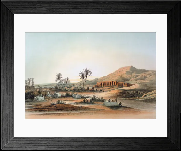 Framed Print : Temple of Seti I at Qurnah, Egypt, 19th century. Artist: E Weidenbach Framed Print : Temple of Seti I at Qurnah, Egypt, 19th century. Artist: E Weidenbach