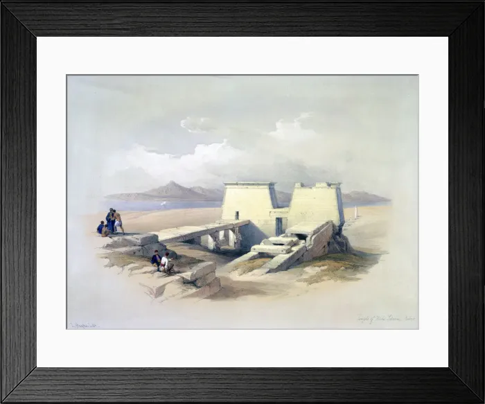 Framed Print : Temple of Wady Saboua, Nubia, 19th century. Artist: David Roberts Framed Print : Temple of Wady Saboua, Nubia, 19th century. Artist: David Roberts