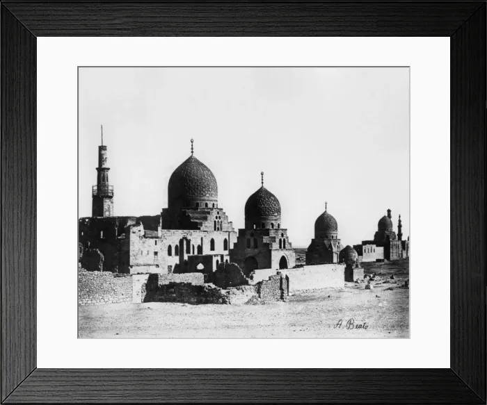 Framed Print : Mosque, Egypt, 1862. Artist: Antonio Beato Framed Print : Mosque, Egypt, 1862. Artist: Antonio Beato