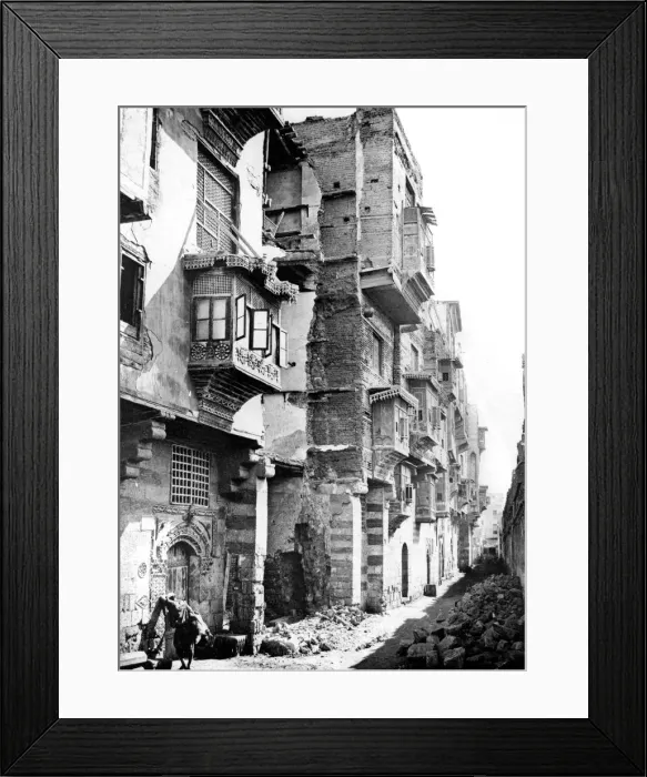 Framed Print : Street, Nubia, Egypt, 1887. Artist: Henri Bechard Framed Print : Street, Nubia, Egypt, 1887. Artist: Henri Bechard
