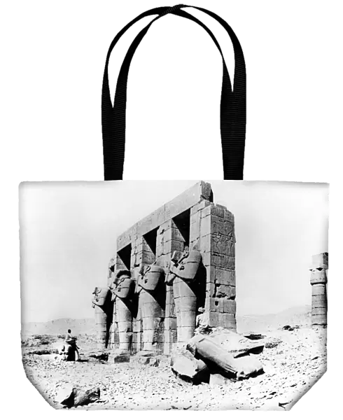Temple ruins, Nubia, Egypt, 1887. Artist: Henri Bechard