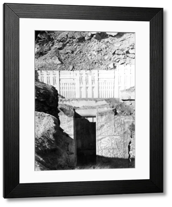 Framed Print : Entrance to ruins, Egypt, 1863-1864. Artist: Emmanuel Rouge Framed Print : Entrance to ruins, Egypt, 1863-1864. Artist: Emmanuel Rouge