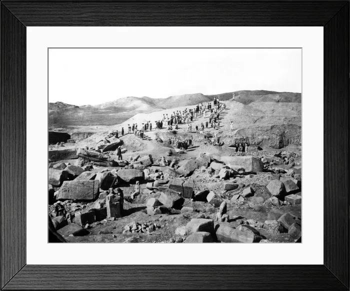 Framed Print : Ruins, Egypt, 1863-1864. Artist: Emmanuel Rouge Framed Print : Ruins, Egypt, 1863-1864. Artist: Emmanuel Rouge