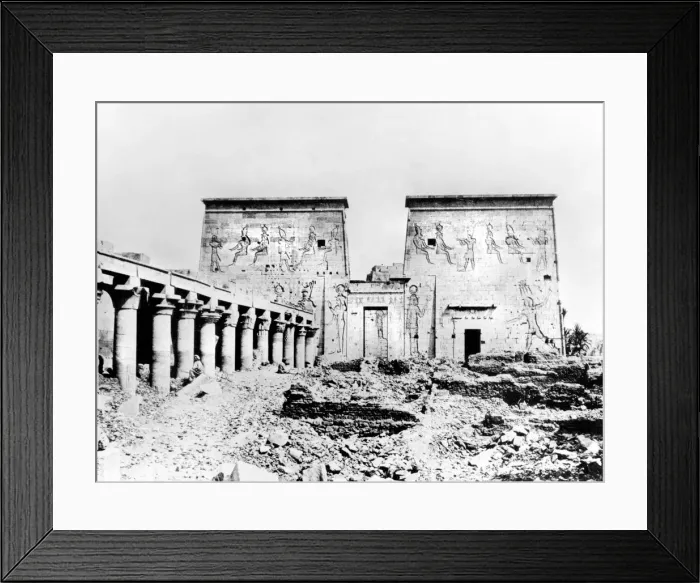Framed Print : Temple of Isis, Philae, Nubia, Egypt, 1887. Artist: Henri Bechard