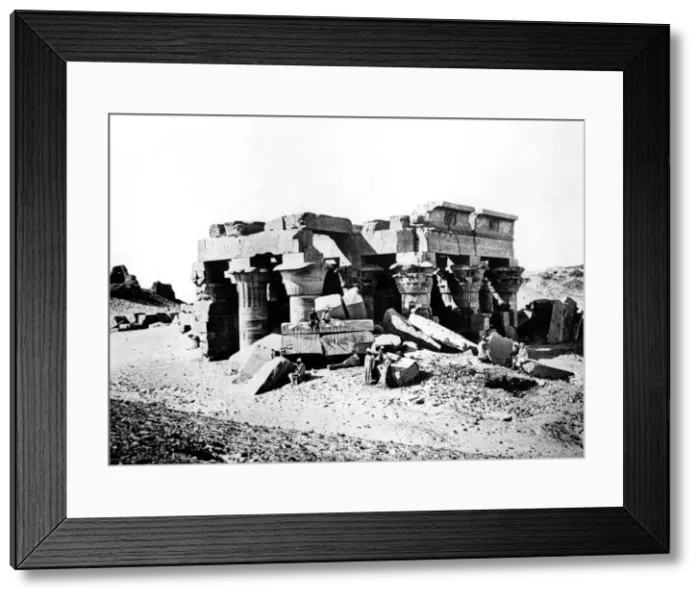 Framed Print : Ombos Temple, Nubia, Egypt, 1887. Artist: Henri Bechard
