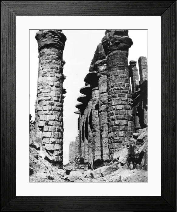 Framed Print : Colonnade, hypostyle hall, Egypt, 1878. Artist: Felix Bonfils Framed Print : Colonnade, hypostyle hall, Egypt, 1878. Artist: Felix Bonfils