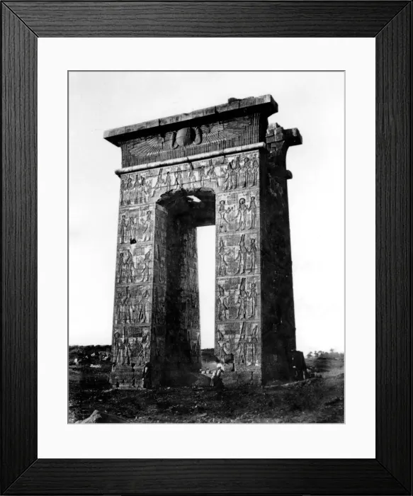 Framed Print : Gate to the north of Karnak, Nubia, Egypt, 1878. Artist: Felix Bonfils Framed Print : Gate to the north of Karnak, Nubia, Egypt, 1878. Artist: Felix Bonfils