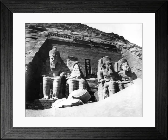 Framed Print : The Temple of Abu Simbel, Nubia, Egypt, 1878. Artist: Felix Bonfils Framed Print : The Temple of Abu Simbel, Nubia, Egypt, 1878. Artist: Felix Bonfils
