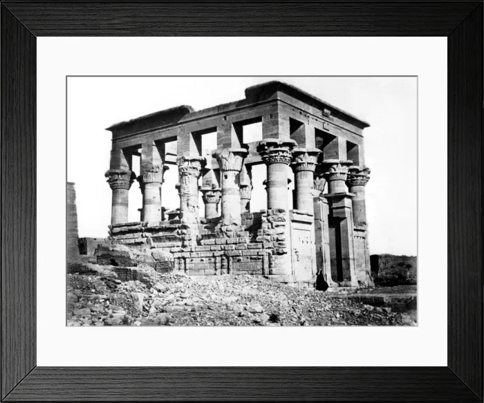 Framed Print : Trajans Kiosk at Philae, Nubia, Egypt, 1878. Artist: Felix Bonfils Framed Print : Trajans Kiosk at Philae, Nubia, Egypt, 1878. Artist: Felix Bonfils