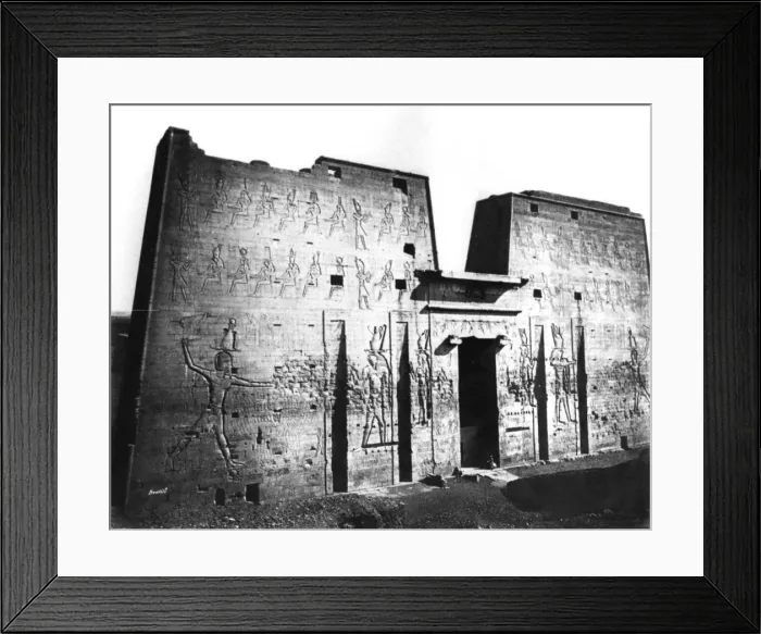 Framed Print : Edfu, Nubia, Egypt, 1878. Artist: Felix Bonfils Framed Print : Edfu, Nubia, Egypt, 1878. Artist: Felix Bonfils