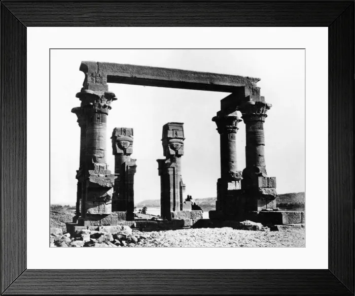 Framed Print : Kiosk of Qertassi, Nubia, Egypt, 1878. Artist: Felix Bonfils Framed Print : Kiosk of Qertassi, Nubia, Egypt, 1878. Artist: Felix Bonfils