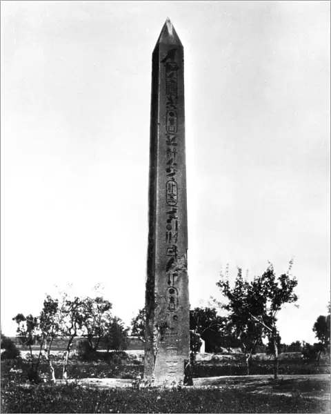 Heliopolis Obelisk, Egypt, 1878. Artist: Felix Bonfils