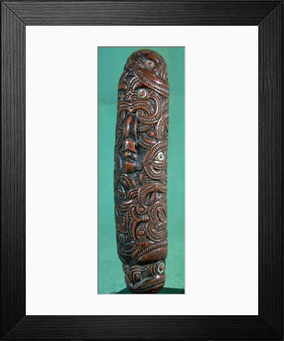 Framed Print : Maori flute (koauau), New Zealand Framed Print : Maori flute (koauau), New Zealand