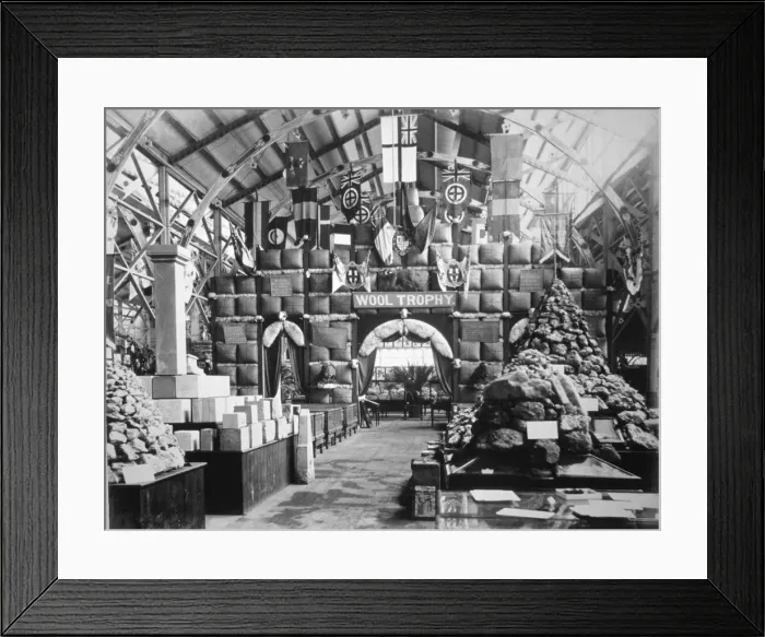 Framed Print : Mineral Court of New South Wales, Centennial International Exhibition, Australia, 1888. Artist: O Shamessy Framed Print : Mineral Court of New South Wales, Centennial International Exhibition, Australia, 1888. Artist: O Shamessy