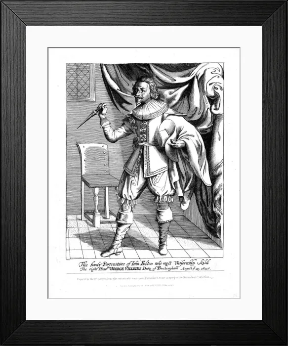 Framed Print : John Felton (1595?-1628), English Puritan naval officer, 1830. Artist: Richard Sawyer Framed Print : John Felton (1595?-1628), English Puritan naval officer, 1830. Artist: Richard Sawyer