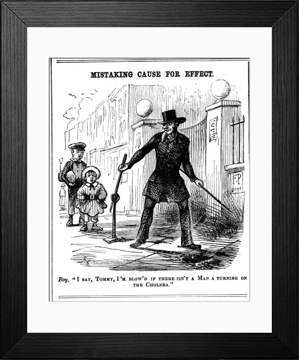 Framed Print : Mistaking Cause for Effect, 1849 Framed Print : Mistaking Cause for Effect, 1849